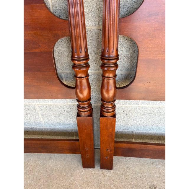 Statton New Market Finish New England Style Cherry Twin Headboards - A Pair For Sale - Image 13 of 16