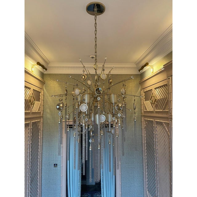 Early 21st Century Topaz Leaf Starburst Chandelier by Corbett Lighting For Sale - Image 5 of 8