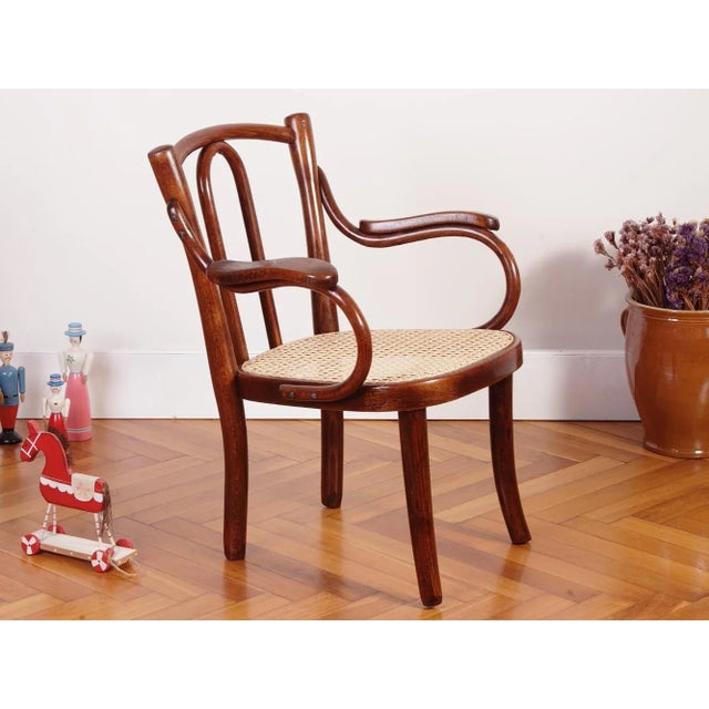 Thonet Vintage Children's Chair Model Z 2F From Thonet, 1930s For Sale - Image 4 of 18