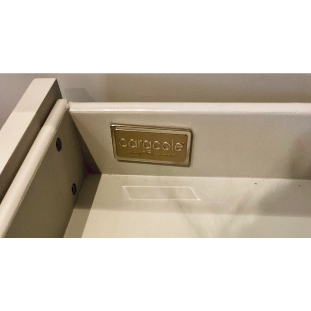 Caracole Contemporary Gray and Beige Glass Expressions Door Chest For Sale - Image 9 of 10