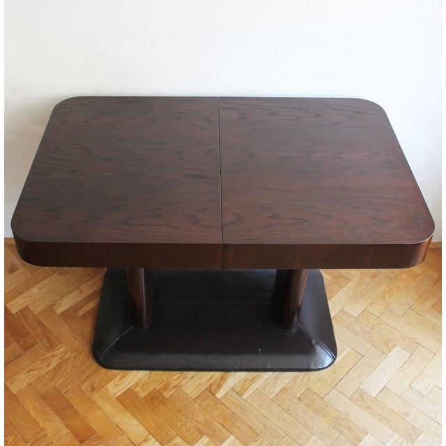 Modern Extendable Dining Table from UP Brno, 1930s For Sale - Image 3 of 18