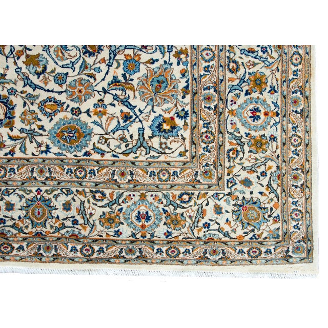 Vintage Persian Kashan Rug For Sale - Image 11 of 14