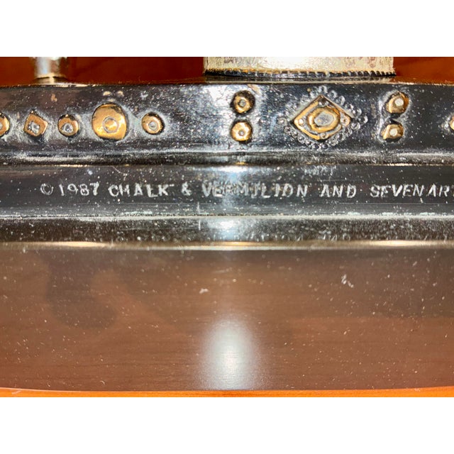 Metal Erté “Byzantine” Bronze Sculpture, Signed 35/375, 1987 Art Deco Revival For Sale - Image 7 of 8