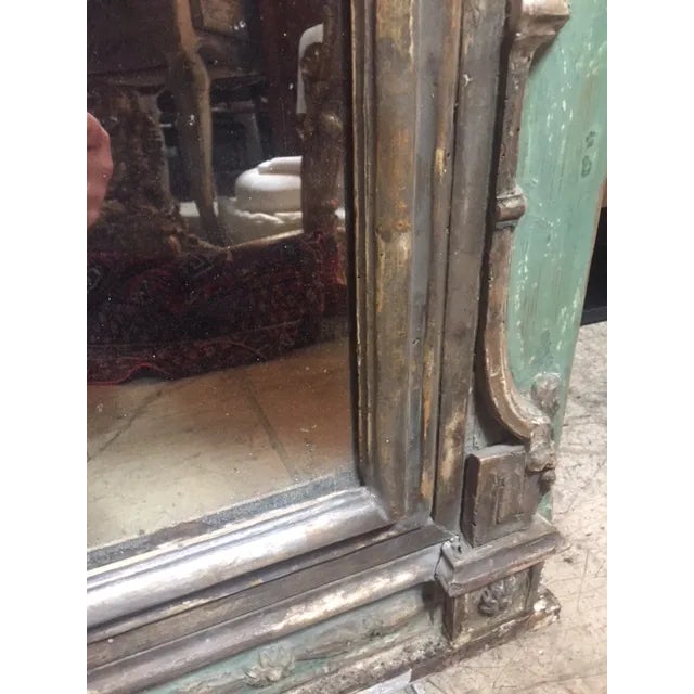 Late 18th Century Italian Green & Gold Mirror For Sale In Los Angeles - Image 6 of 12