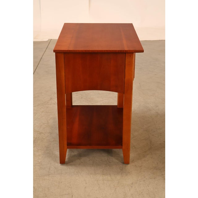Thomasville 'Impressions' Mission Style Pair of Cherry Nightstands For Sale - Image 18 of 18