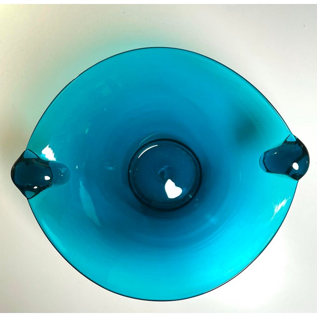 1940s Blenko Blob Handled Bowl #517l by Winslow Anderson For Sale - Image 11 of 12