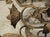 Set of Four Vintage French 3-Arm Iron and Tole Sconces, Distressed Gilt Finish For Sale - Image 11 of 18