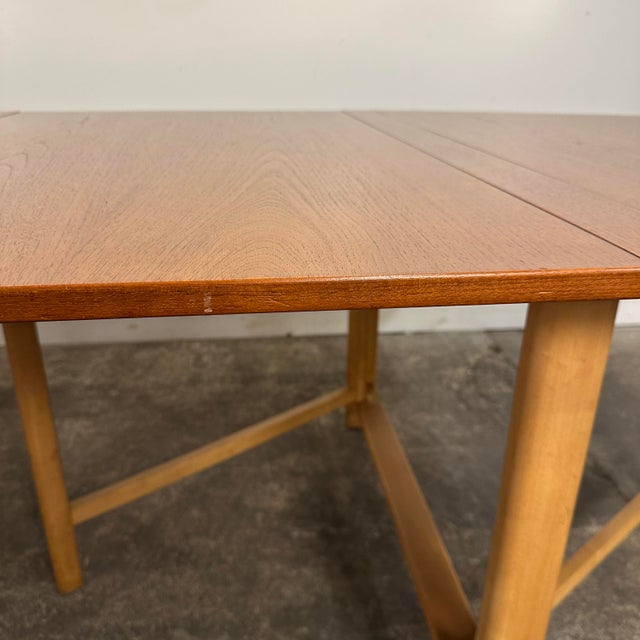 Wood Mid Century Modern Bruno Mathsson GateLeg Dining Table "Maria Flap" For Sale - Image 7 of 12