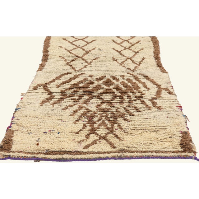 Berber Tribes of Morocco Vintage Azilal Boucherouite Moroccan Rug, 02'06 X 06'07 For Sale - Image 4 of 10