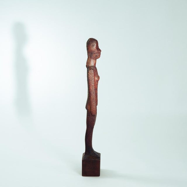 Brutalist Koos van Vlijmen, Nude Sculpture of Womans Figure, 1970s, Wood For Sale - Image 3 of 13
