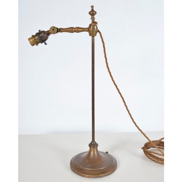 1900 - 1909 Antique Adjustable Student DeskLamp from Faraday & Son, 1900s For Sale - Image 5 of 11