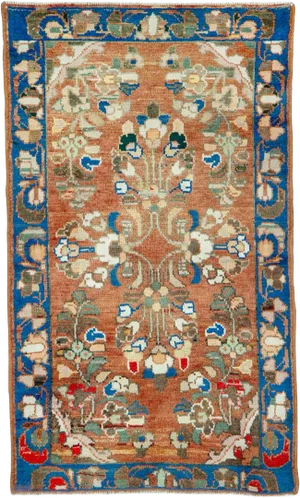 Vintage Persian Malayer Rug – Size: 2' 1" X 3' 5"