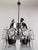 1970s Space Age Chrome Chandelier in Crystal Glass and Optic Lens by Oscar Torlasco, 1970s For Sale - Image 5 of 18