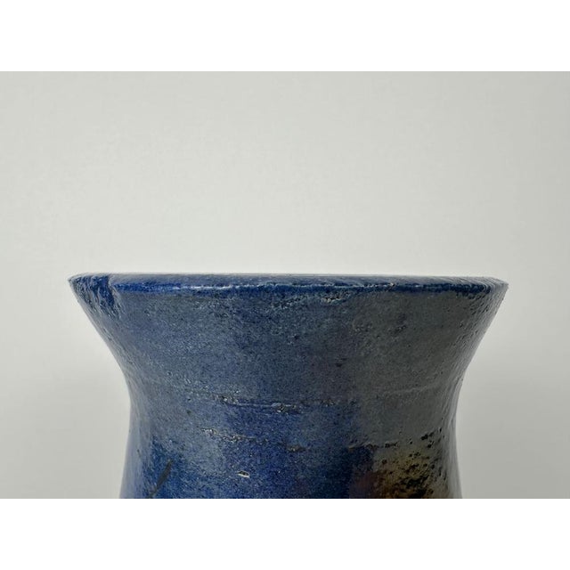 Blue Ceramic Vase from Dédé, 1990s For Sale - Image 8 of 10