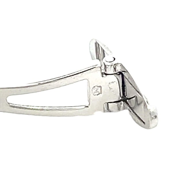 1990s 1990s Pair of Mikimoto Estate Akoya Pearl Cufflinks Silver 6.15 mm For Sale - Image 5 of 8
