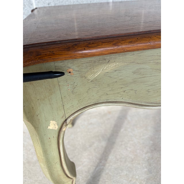 Heritage Grand Tour Country French Style Walnut Writing Desk For Sale - Image 13 of 16