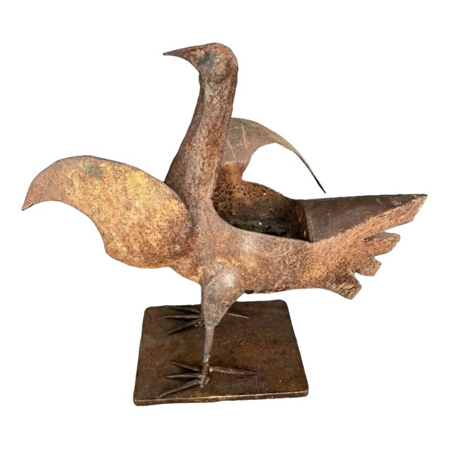 Joop Birker, Rooster Sculpture, 1950s, Iron | Chairish