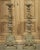 Pair of Antique 18th Century Parcel Paint and Gilt Wood Candlesticks 40 Inches For Sale - Image 12 of 12