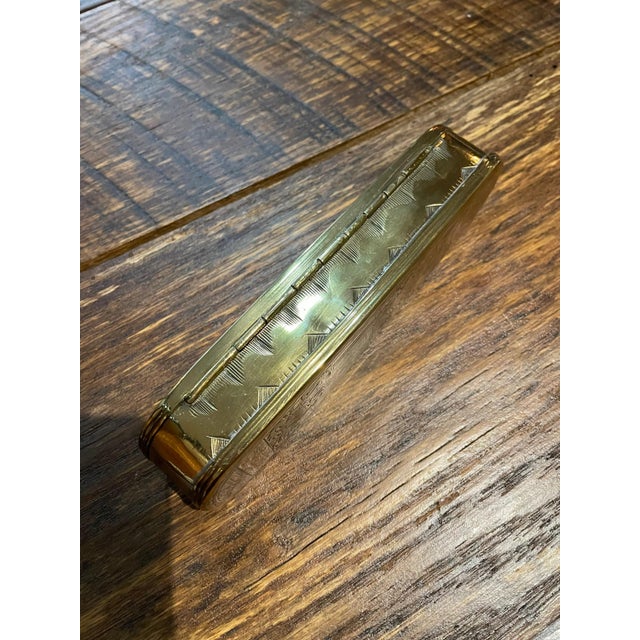 18th Century Dutch Brass Tobacco Box: Scandalous Lovers Scene For Sale - Image 4 of 10