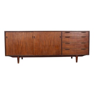 Ib Kofod Larsen Teak Mid Century Credenza for Brande For Sale