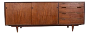 Ib Kofod Larsen Teak Mid Century Credenza for Brande