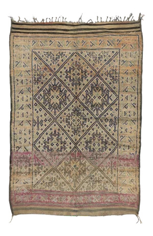 Vintage Beni M'Guild Zayane Moroccan Rug - 06'00 X 08'00