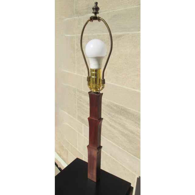 Mid 20th Century Mid-Century Pedestal Floor Lamp Circa 60s-70s For Sale - Image 5 of 9