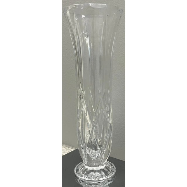 Traditional Early 21st Century Gorham Bud Vase Full Lead Crystal For Sale - Image 3 of 11
