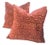 Colefax & Fowler Pillows in "Wilde" Red & Pink Raised Velvet - a Pair For Sale
