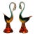 Made in Italy Murano Glass Swans - A Pair For Sale