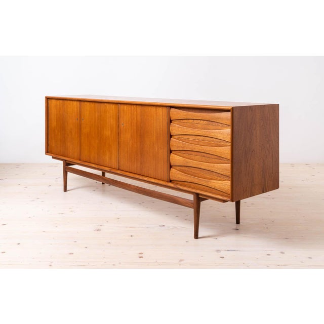 Teak Sideboard by Sven Andersen, 1950s For Sale - Image 4 of 12