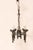 Mid 20th Century French Hammered-Metal Oblong Chandelier For Sale - Image 4 of 9