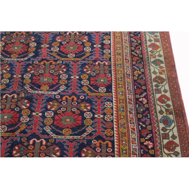 Brown Antique Afshar Area Rug- 4'x5'6" For Sale - Image 8 of 12