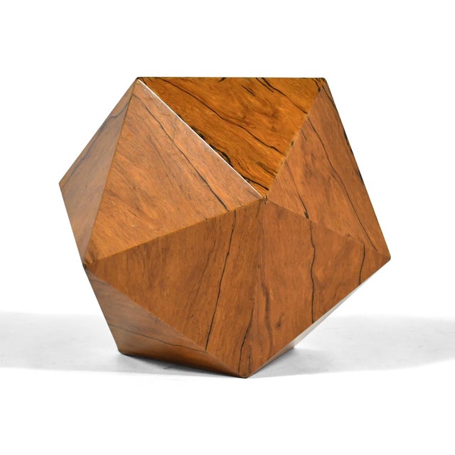 1970s Deltahedron Rosewood Side Table For Sale - Image 5 of 10