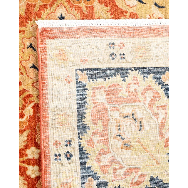 2000 - 2009 Mogul, One-of-a-Kind Hand-Knotted Area Rug - Red, 8' 10" x 12' 5" For Sale - Image 5 of 8