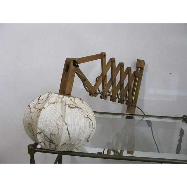 Wood Scissor Lamp from Linus Bopp Limbach, 1970s For Sale - Image 14 of 18