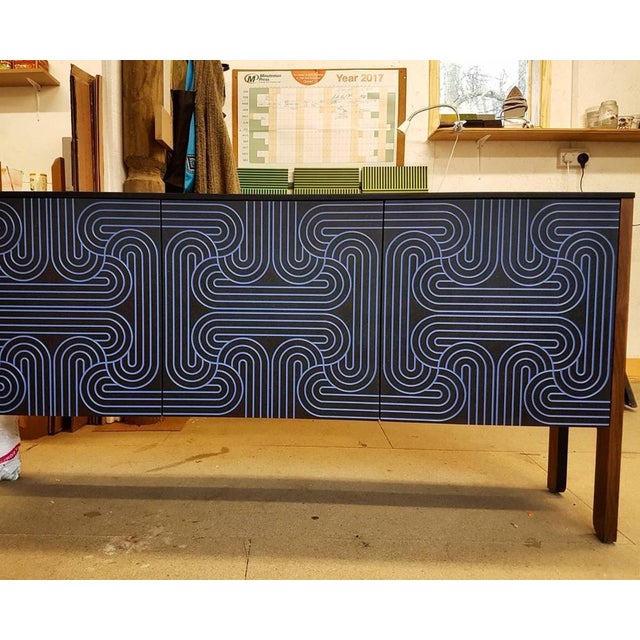 Black Three-Door Loop Sideboard by Nell Beale For Sale - Image 8 of 10