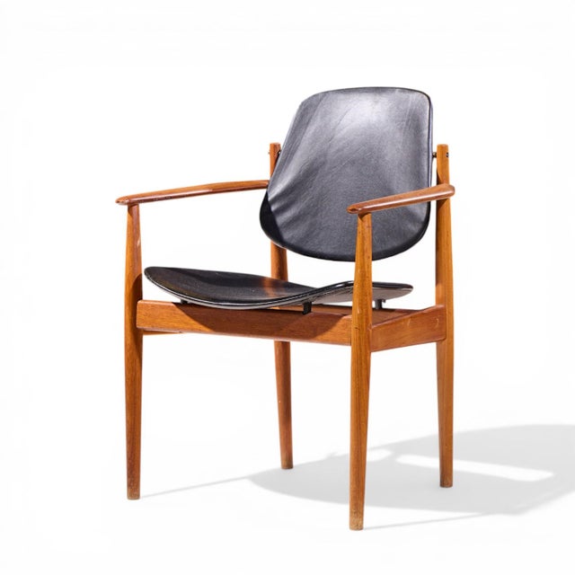 Arne Vodder for France and Son Fd-184 Mid Century Danish Teak Dining Chairs - Pair For Sale In Chicago - Image 6 of 13