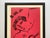 This Marc Chagall rare vintage 1959 Mourlot fine art lithograph print " The Painter in Rose " custom framed French Mid...