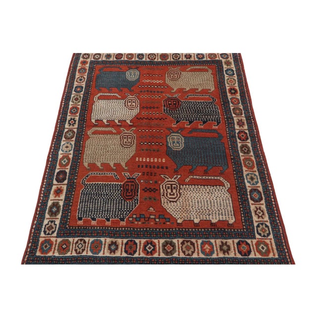 This vintage 4x6 tribal rug is an exciting new entry in Rug & Kilim's esteemed Antique & Vintage collection. Handknotted...