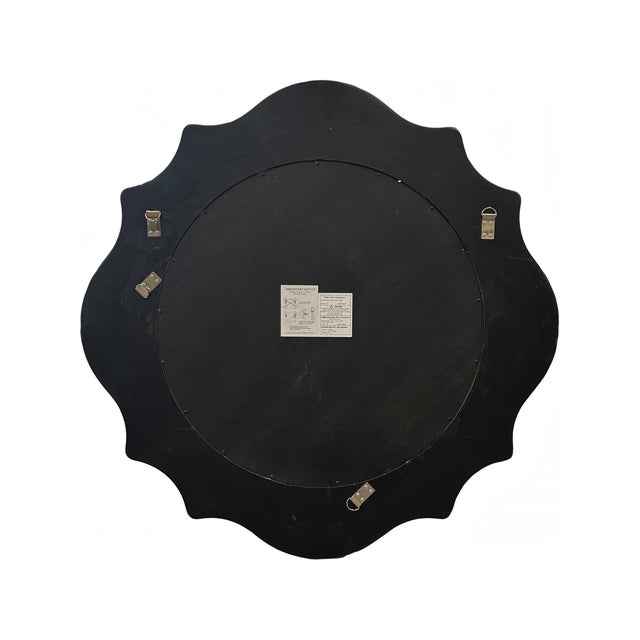 Ethan Round Scalloped Mirror Green For Sale In Chicago - Image 6 of 10