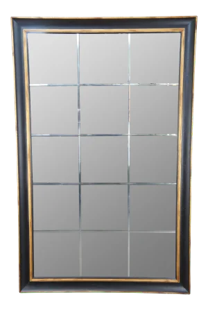 Vintage Chelsea House Black & Gold Lawing Industrial Full Length Wall Mirror