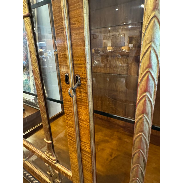 Brown Burton Ching George III Style Vitrine Cabinet For Sale - Image 8 of 12