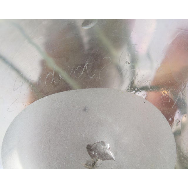 Transparent 1981 Art Glass Vase by Frederick Warren For Sale - Image 8 of 8