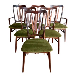1960s Niels Koefoed Rosewood "Ingrid" Dining Chairs - Set of 6 For Sale