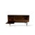 Mid-Century Sideboard in Teak with Sliding Doors and Brass Drawers, 1950s For Sale - Image 4 of 7