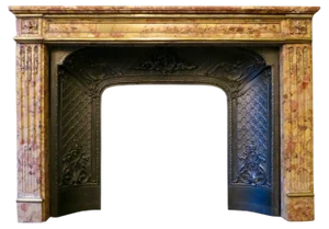 Louis XVI Fireplace Mantel in Breche Dalepp Marble