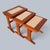 1960s Mid-Century Teak and Cream Tile Nest of Three Tables Compact, 1960s, Set of 3 For Sale - Image 5 of 7