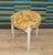 Round Stool with Removable Flower Power Upholstered Seat, 1970s For Sale - Image 9 of 9