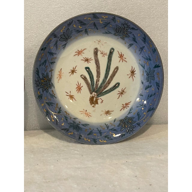 Ceramic Antique Late 19th Century Oriental Bowls With Peacock - a Pair For Sale - Image 7 of 9